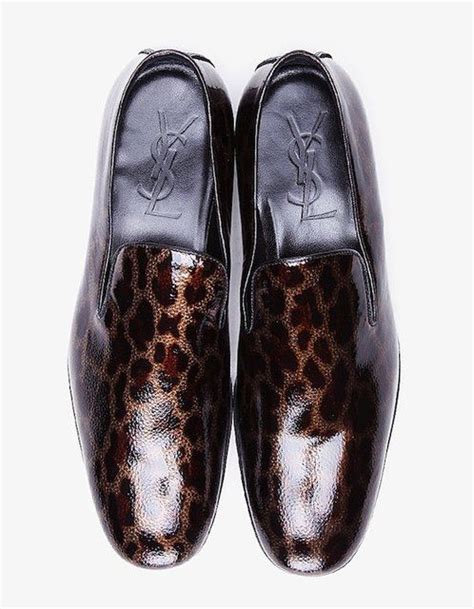 ysl leopard mens loafers|ysl loafers.